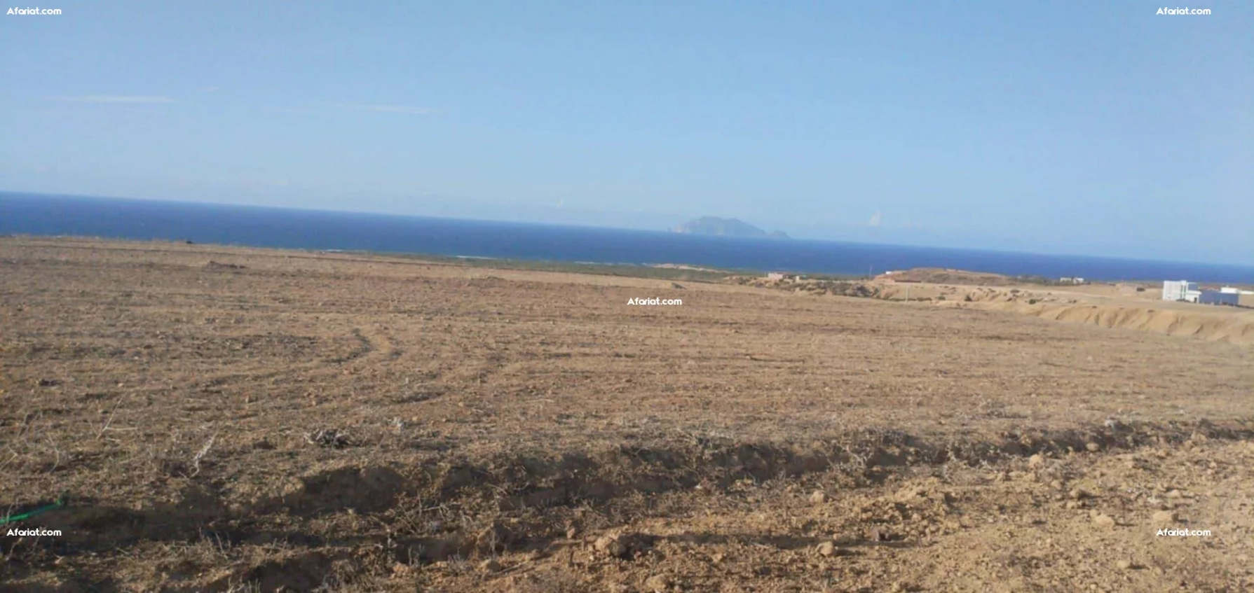 terrain au bord de la mer