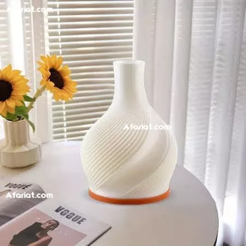 lampe vase imprimée en 3D Résine