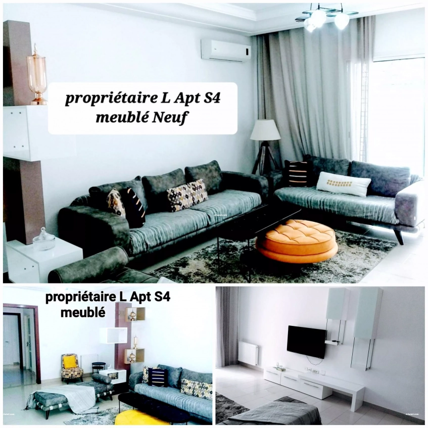 Particulier L Apt s4 meublé Neuf Cité Palmeraies l'aouina
