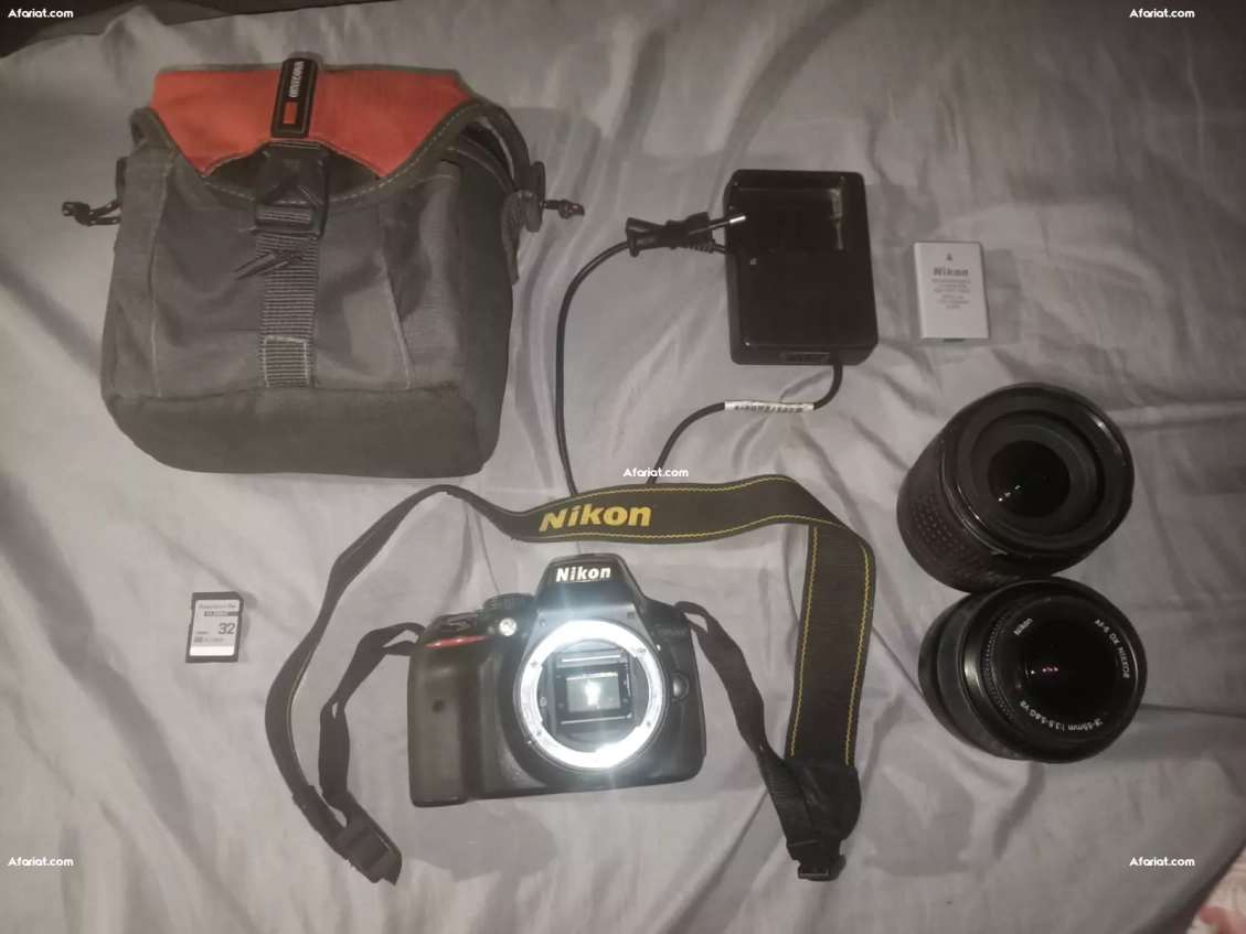 À VENDRE : Nikon D5300 avec accessoires et sac – 900 DT (négociab