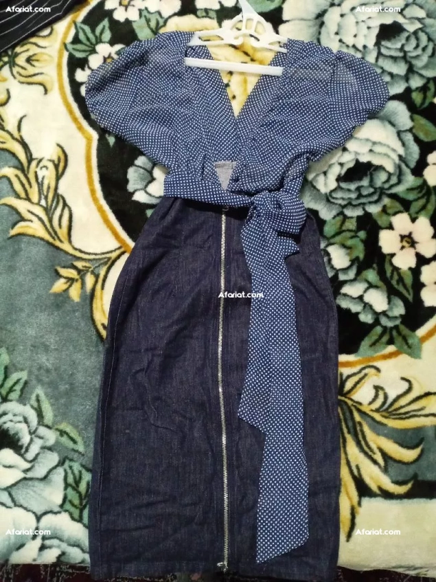 robe bleu jean