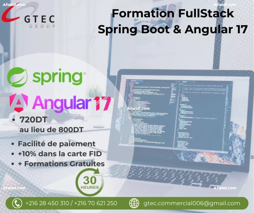 FullStack avec Spring Boot et Angular 17