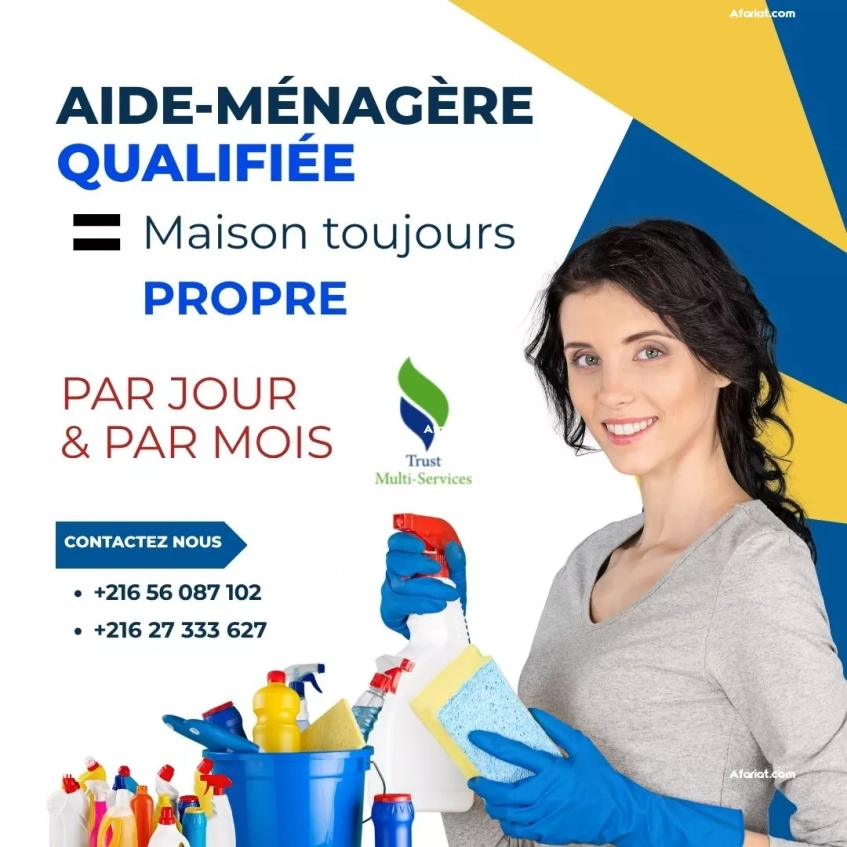 Besoin d’une femme de ménage à domicile à Carthage ?