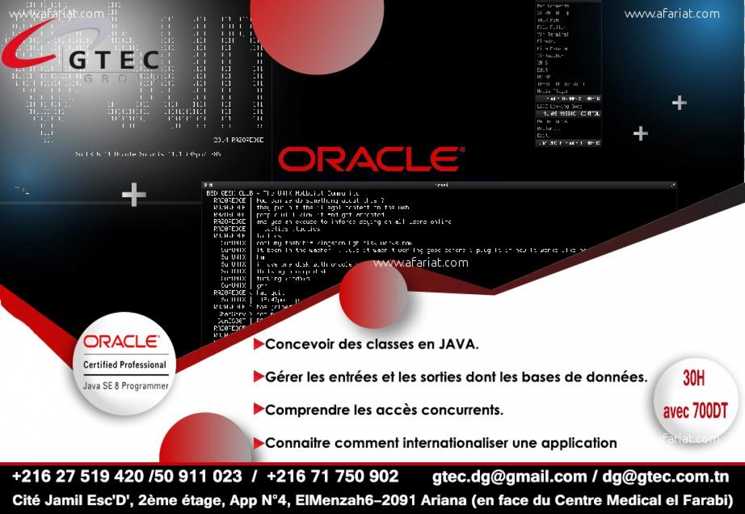 Certification Oracle Java Professional SE08