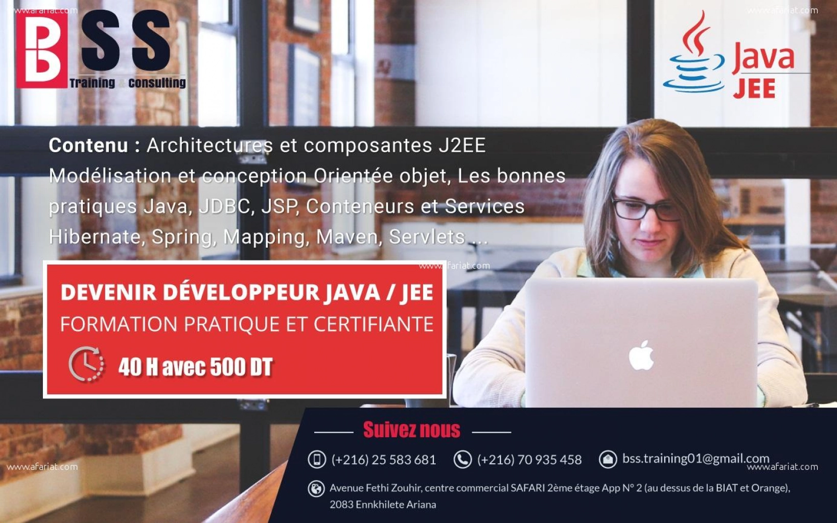 Formation :Concepteur/Développeur Java/J2EE