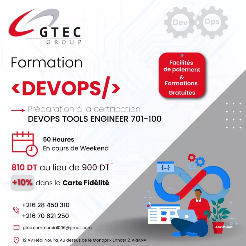 Formation en DevOps Tools Engineer