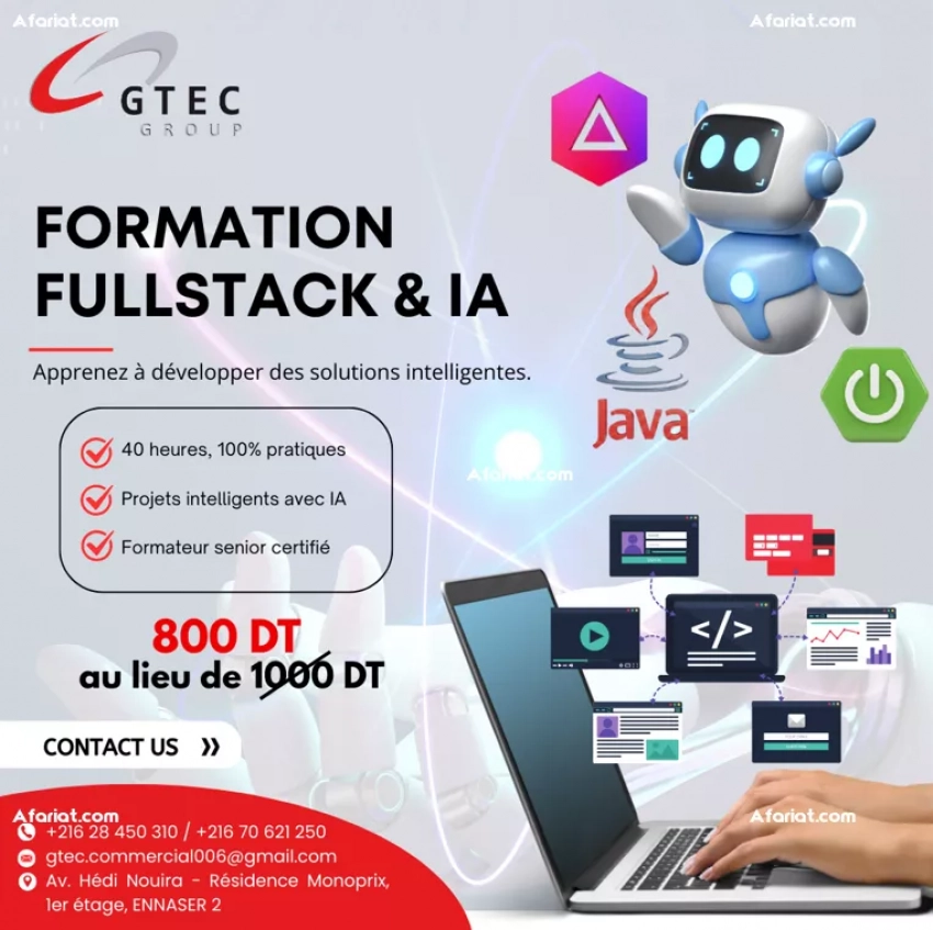 Formation Angular17, SpringBoot et Intelligence Artificielle