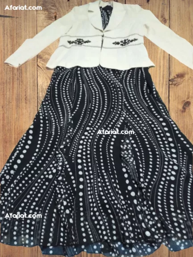 ensemble soirée Blanc/Noir