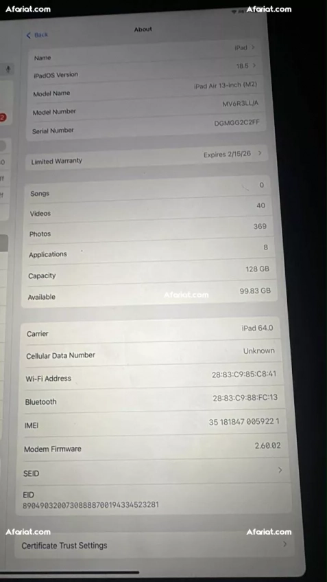 iPad air 2024