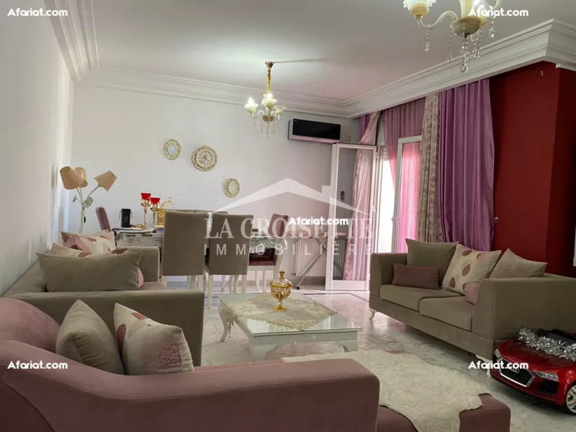 Appartement S+3 meublé à Ain Zaghouan Sud ZAL1041