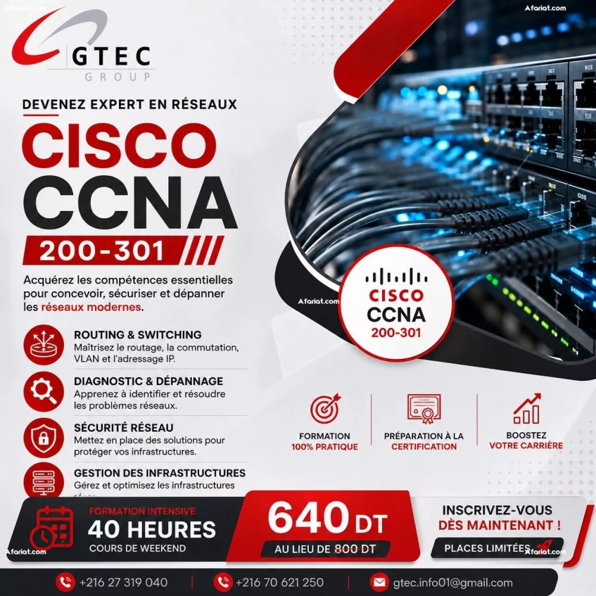 Devenez Administrateur Réseaux Cisco CCNA 200-301