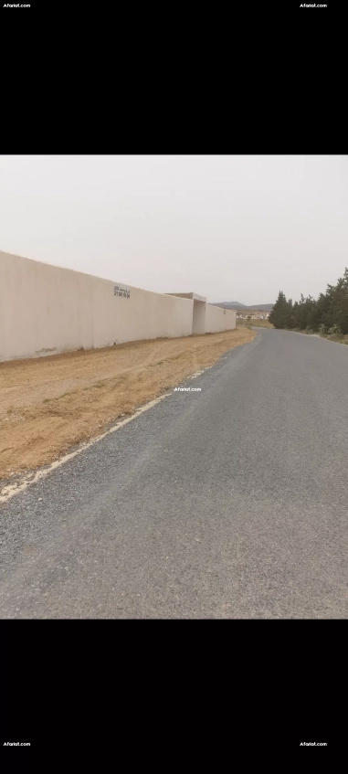 Terrain clôturé de  8200m² à HAMMAMET