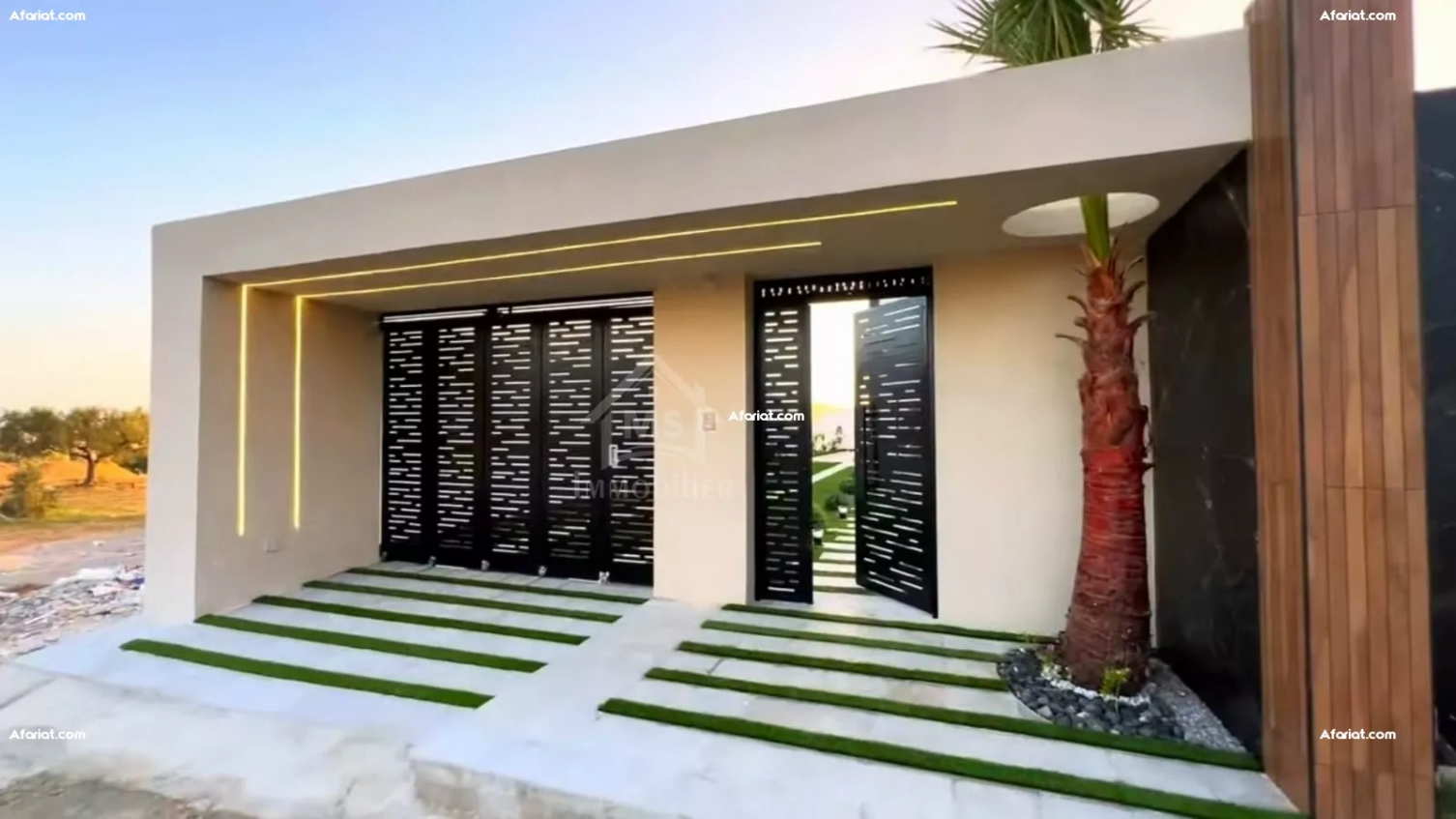 Villa toute neuve S+5 avec piscine à vendre à Hammamet Sud