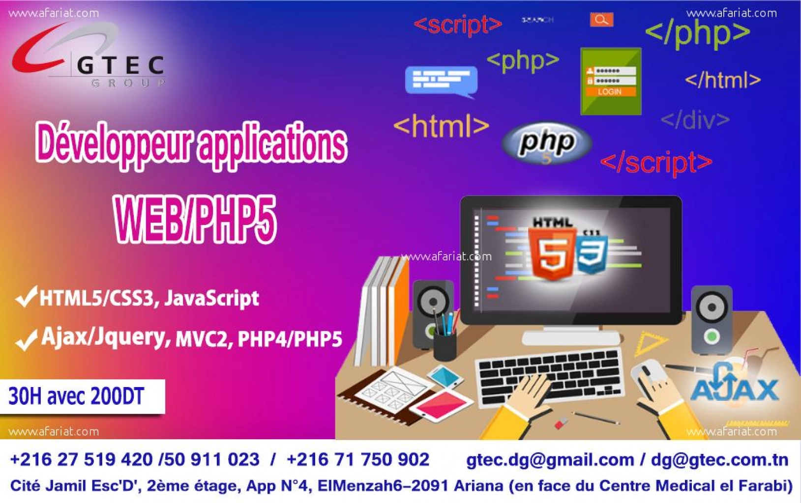 Formation pratique en Web et PHP5