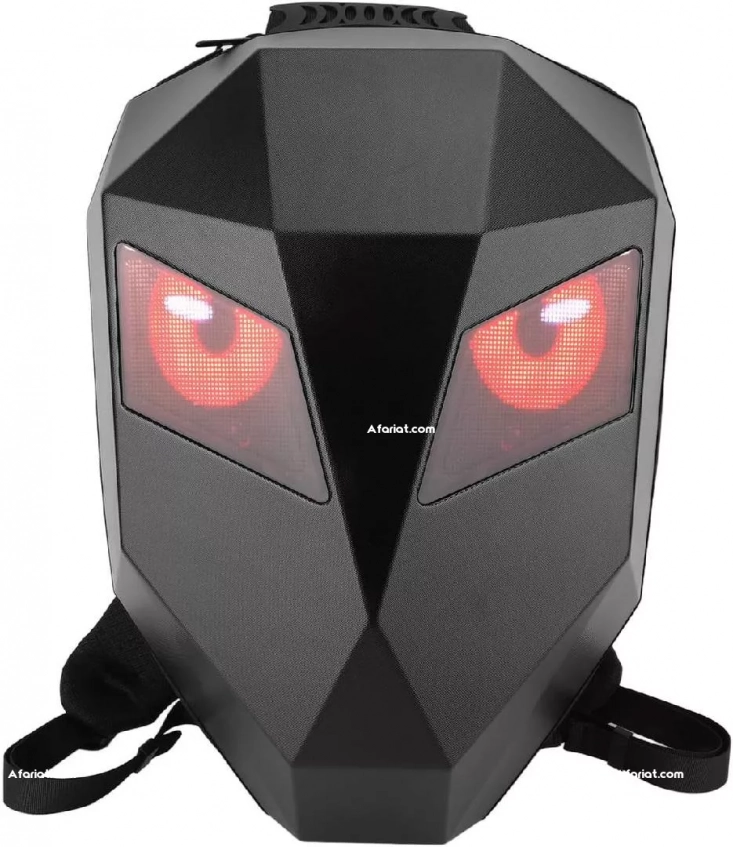 Sac à dos avec yeux LED avec Bluetooth