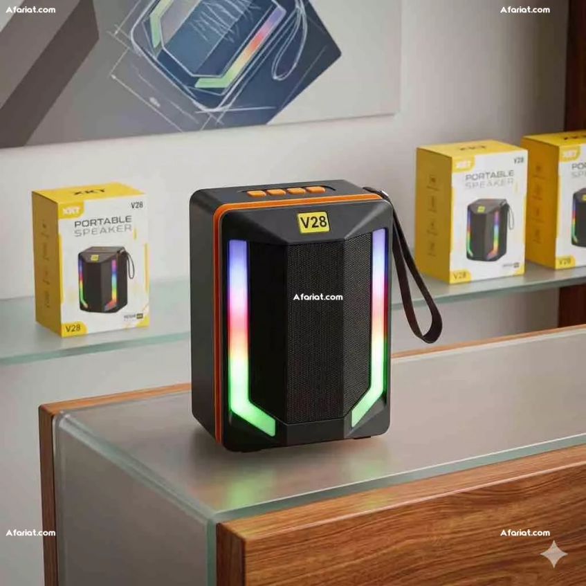 Portable Bluetooth Speaker With LED Light