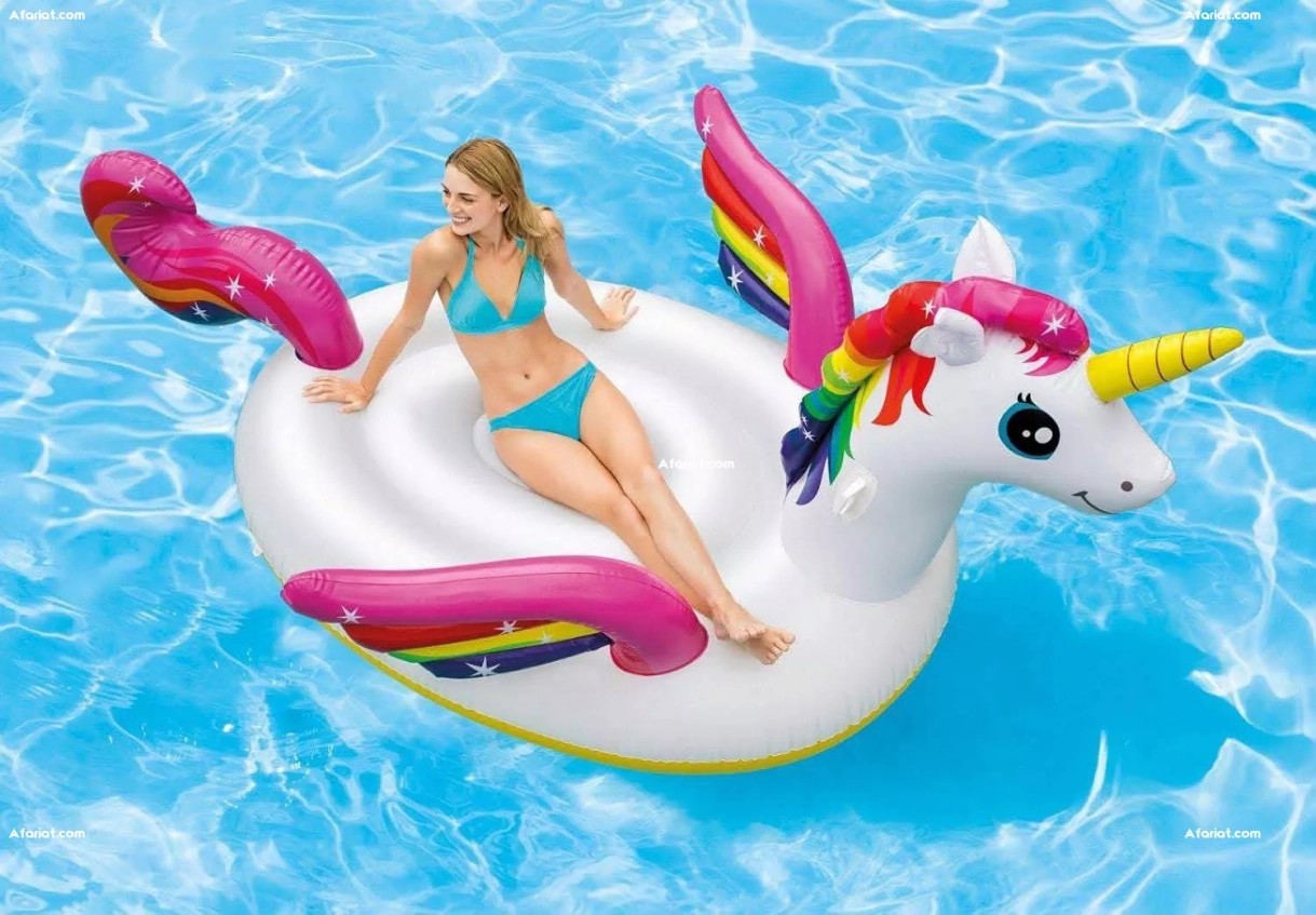 Bouée licorne gonflables marque intex