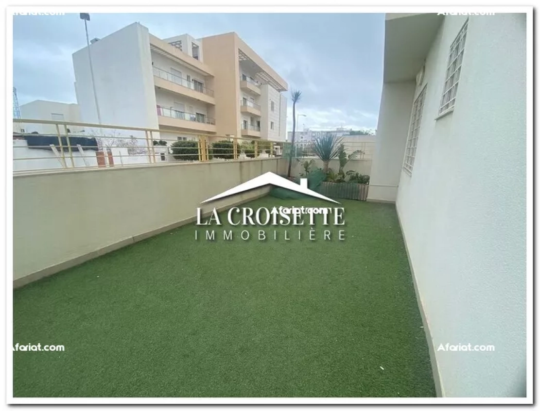 Appartement S+1 avec terrasse aux Jardins de Carthage MAV145