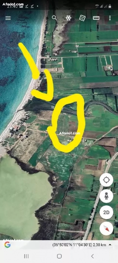 Terrain à vendre kélibia