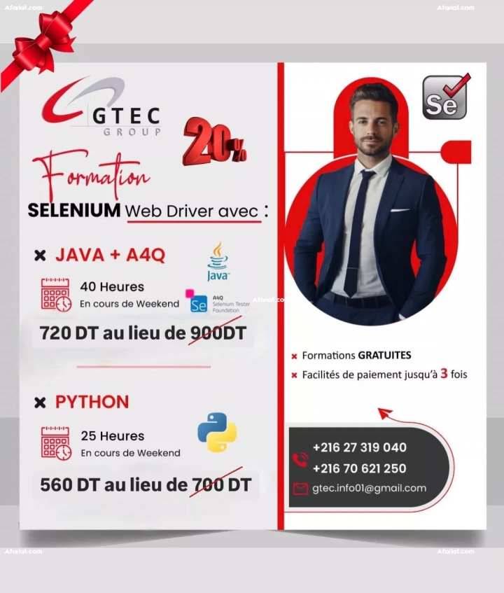 Réduction 20% : Formation Selenium