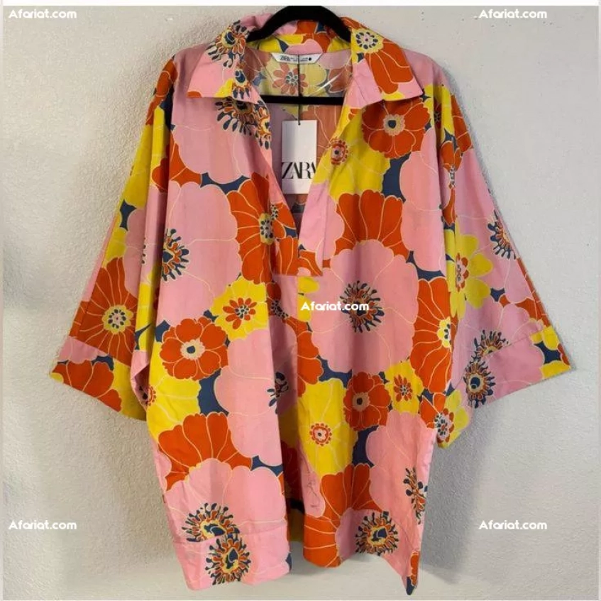 blouse fleuri Zara