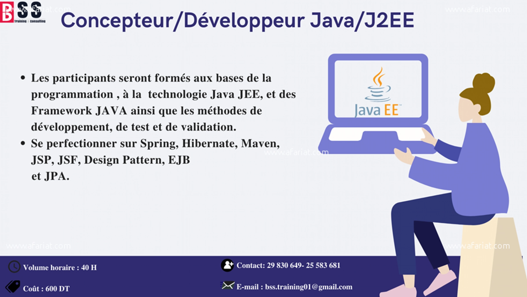 Formation concepteur developpeur java J2EE