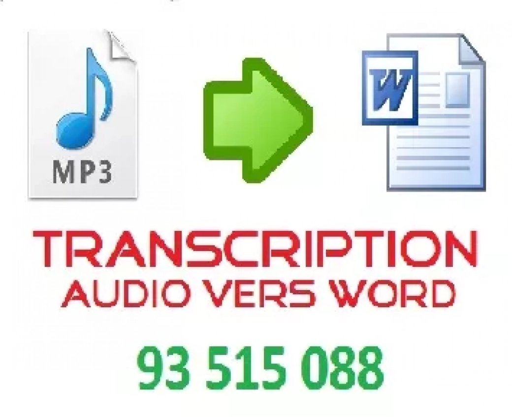 Transcription Audio/ Vidéo en Texte