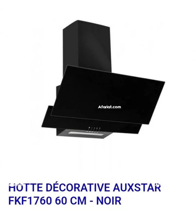 Hotte Décorative AUXSTAR 60 cm - Filtres en aluminium - Noir