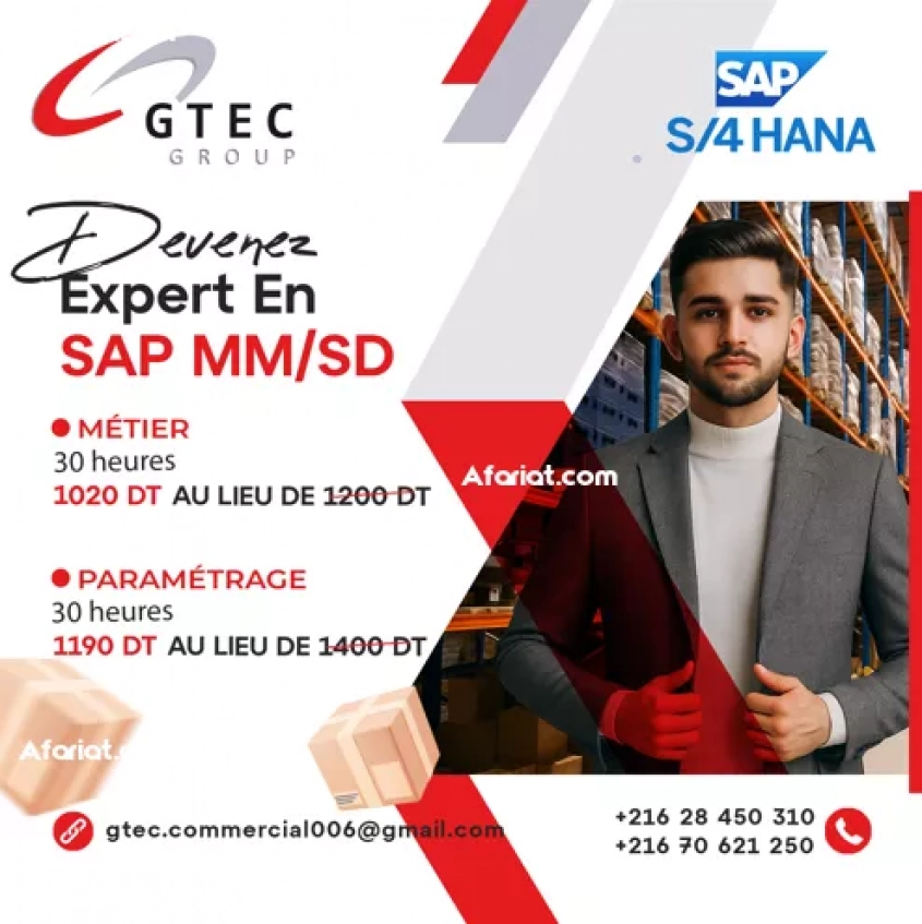 Boostez votre carrière avec SAP MM-SD S/4HANA !