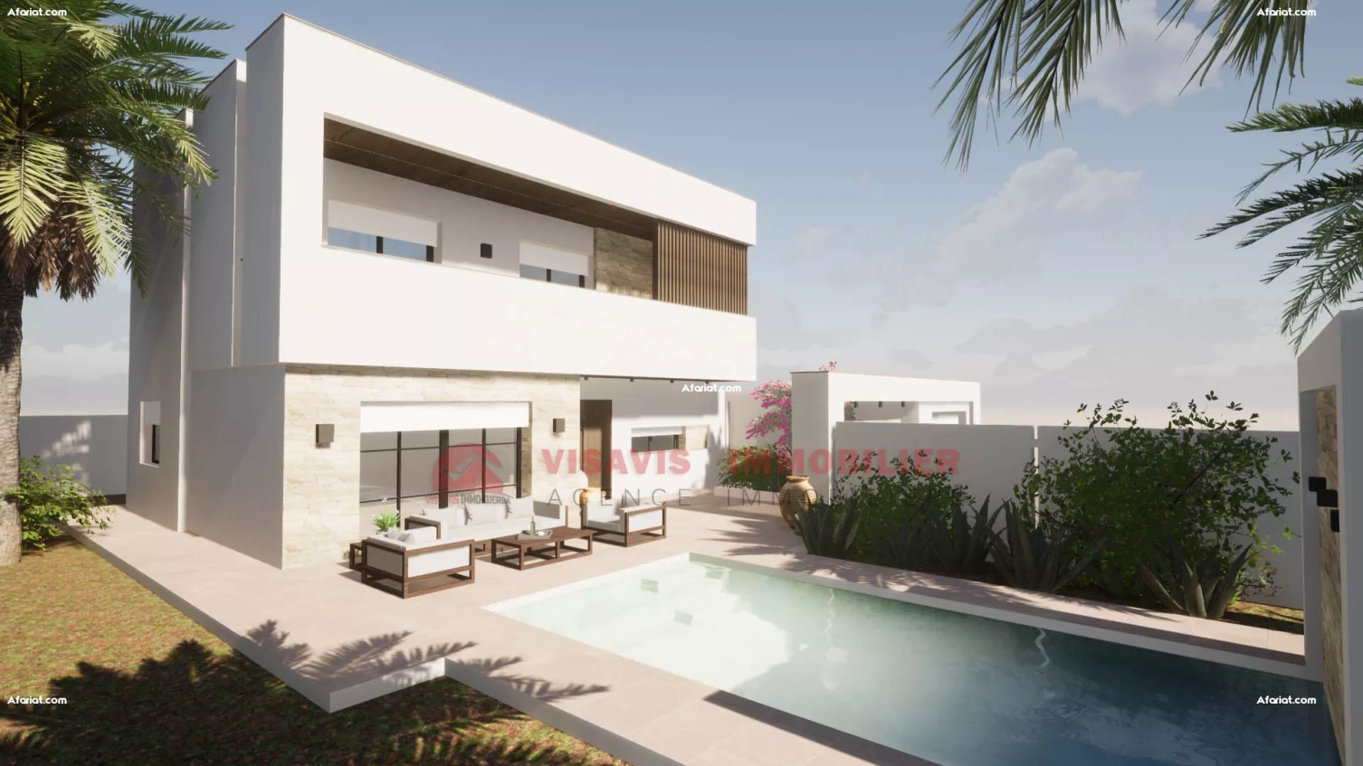 CONSTRUCTION VILLA CLÉ EN MAIN - ZONE URBAINE DJERBA - RÉF P694