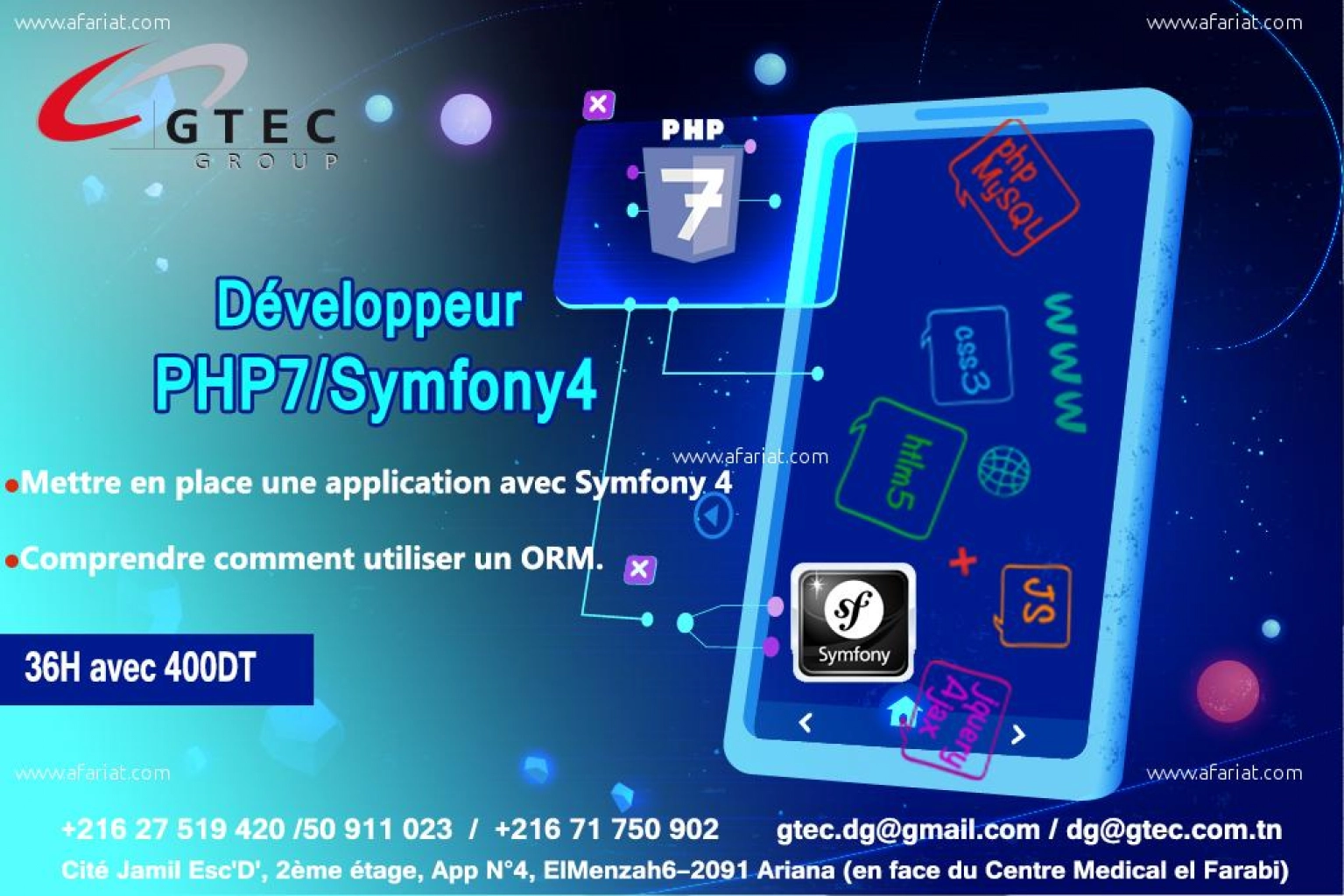 Formation PHP7 et Symfony 4