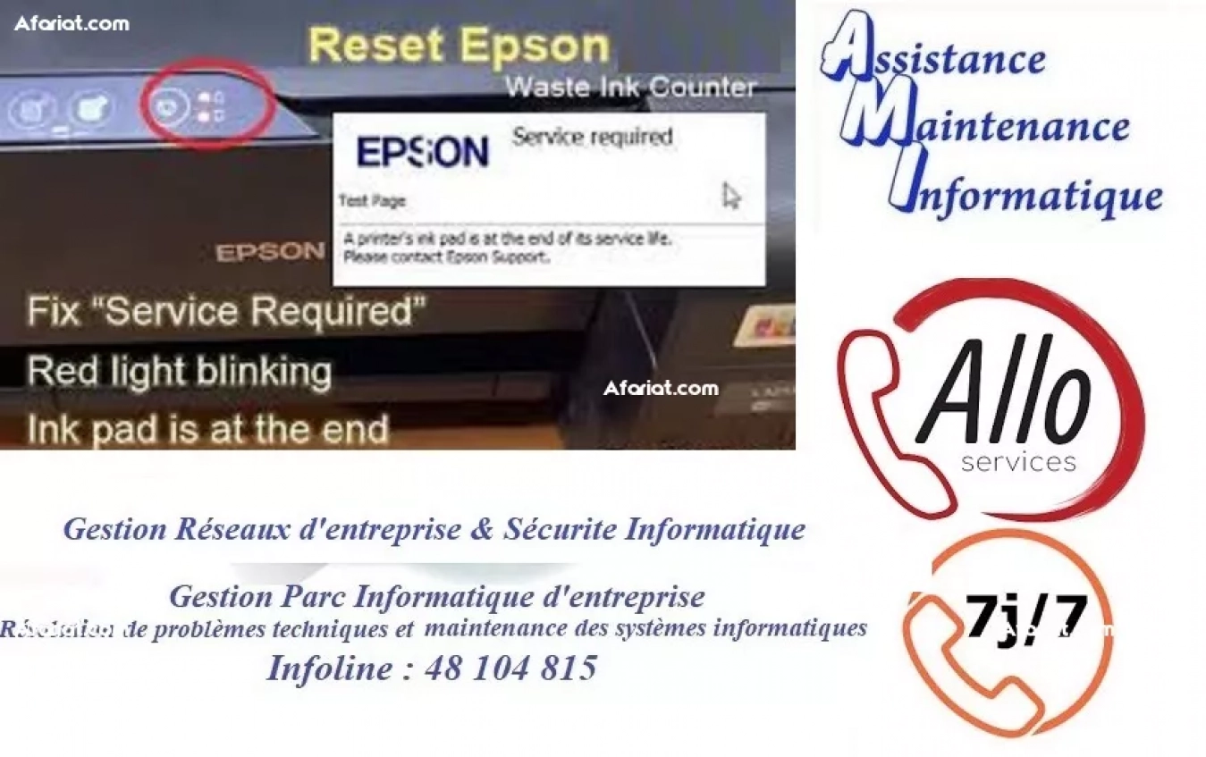 Reset Compteur Imprimante Epson