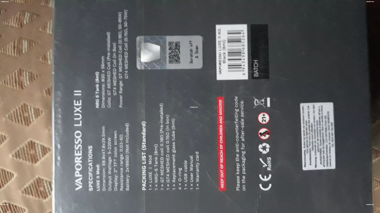 VAP VAPORESSO LUXE 2