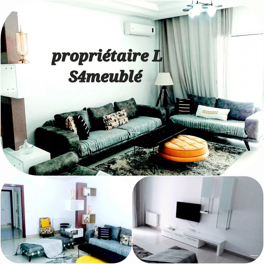 Cité Palmeraies l'aouina proche lac2 S4 meublé Neuf