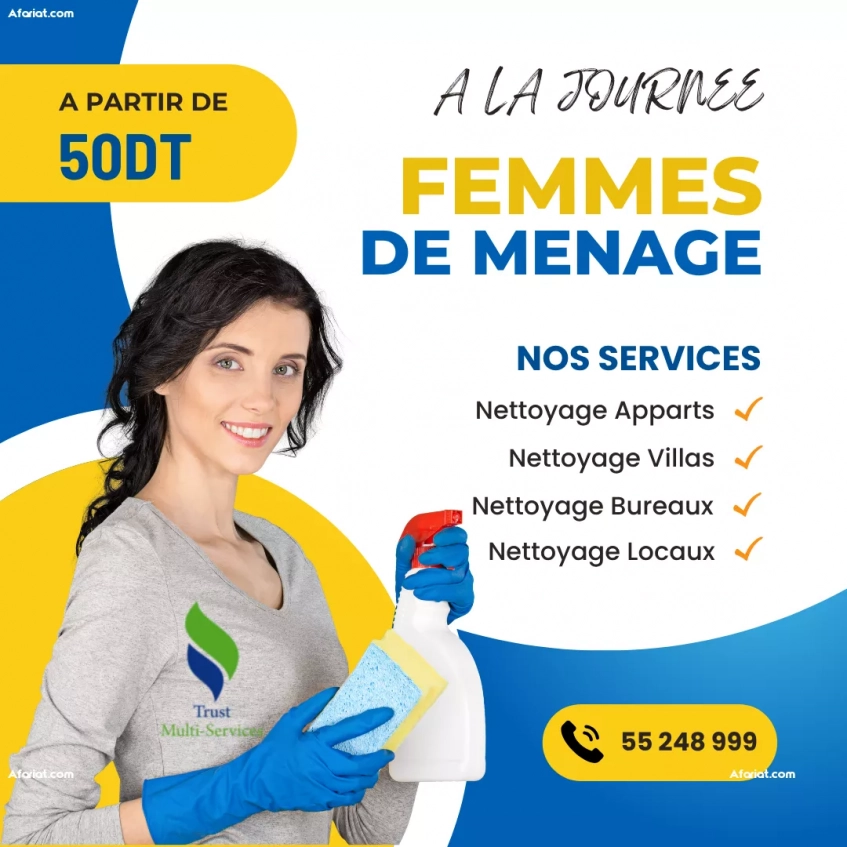 Femme de ménage occasionnelle à La Marsa
