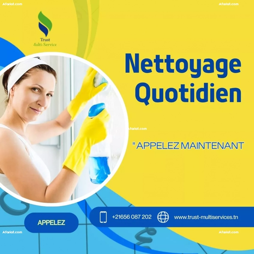 Service ménage quotidien – contactez une pro à Le Kram
