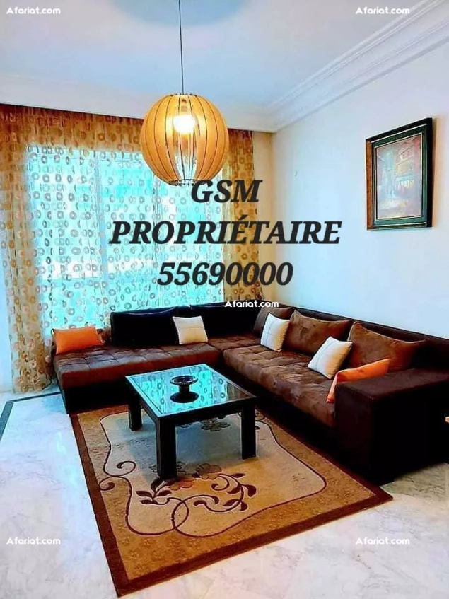 Particulier L S2 meublé Ennasr2 Excellent pour étranger à l'année