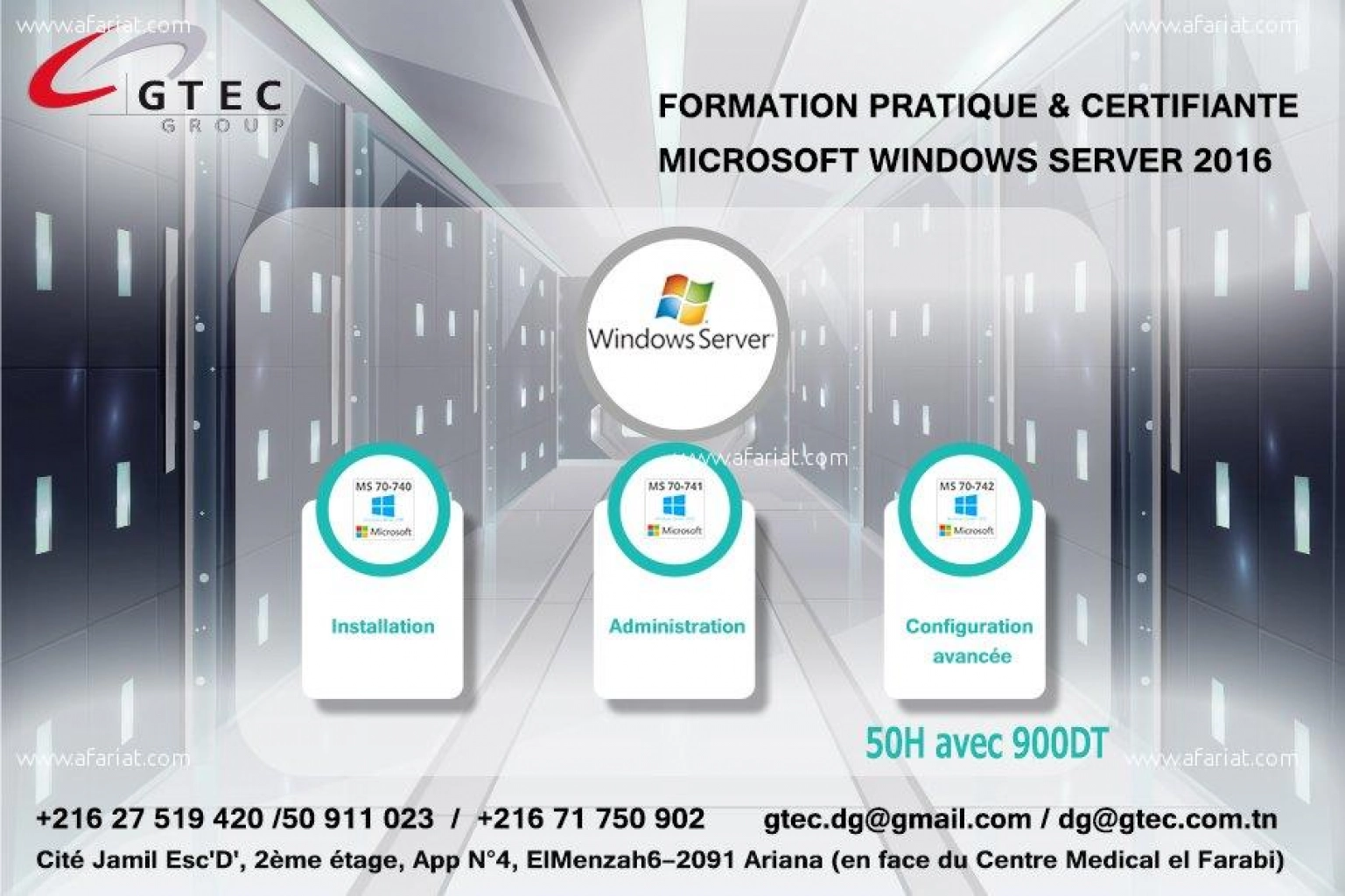 Formation Windows Server 2016
