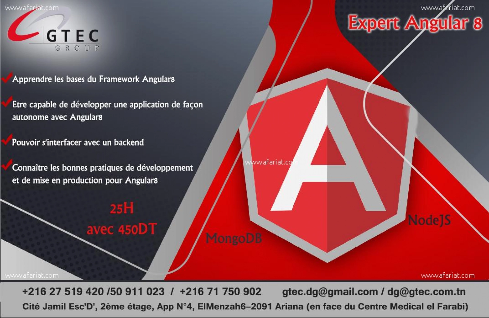 Formation pratique en Angular 8