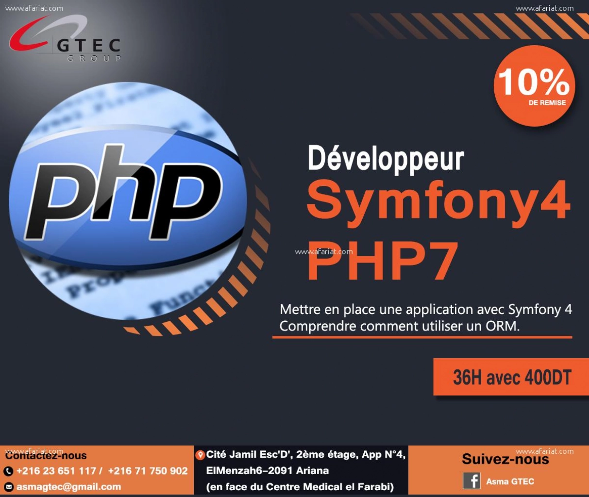Formation PHP7, Symfony4