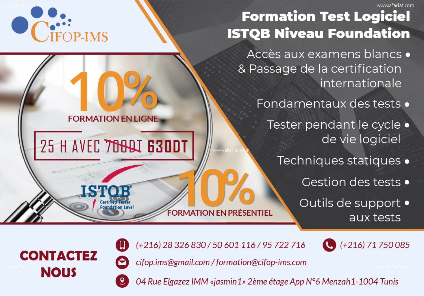 Formation Test logiciel,ISTQB