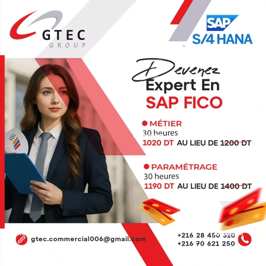 Promo spéciale été : Formation SAP Fico S/4HANA