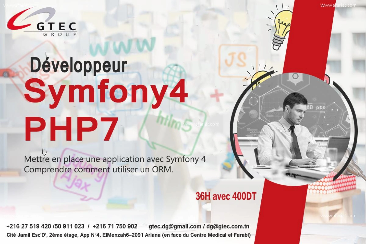 GTEC: Réduction sur la formation PHP7/Symfony4
