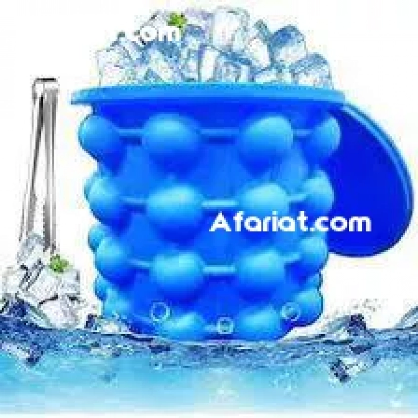 2 en 1 Moule à glaçons et support à boissons en silicone