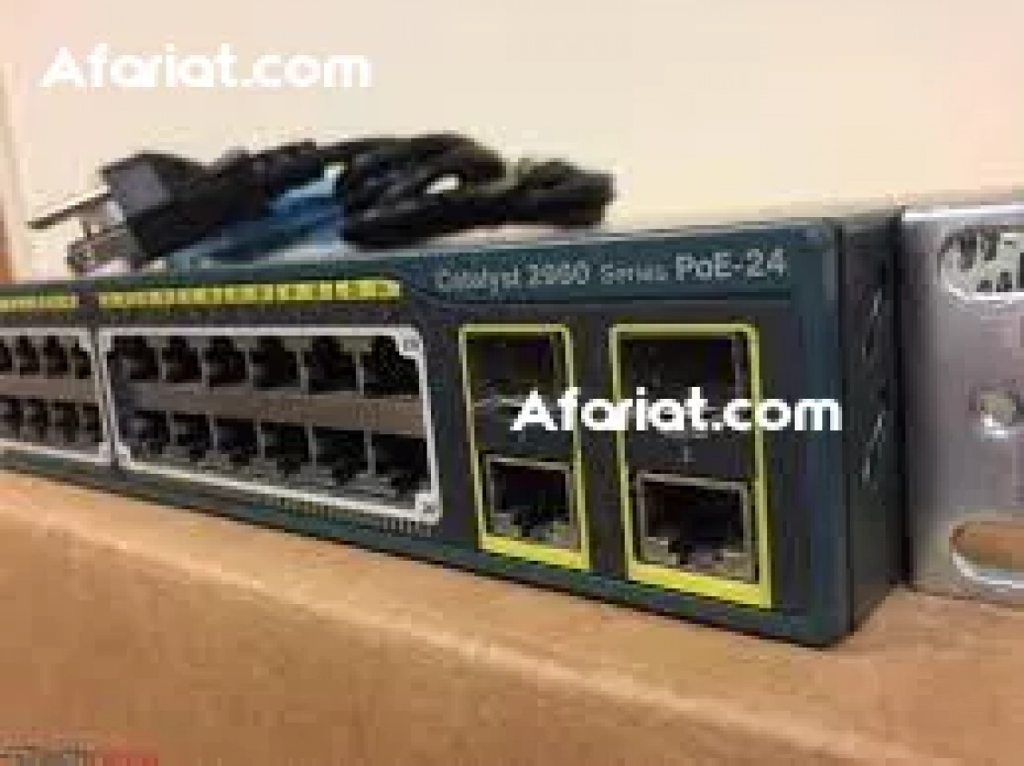 Cisco 2960 Plus Series Poe WS-C2960+24PC-L V01 24 Port Switch wit
